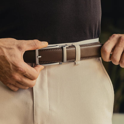 Ceinture Automatique Cuire de Veau Grainé