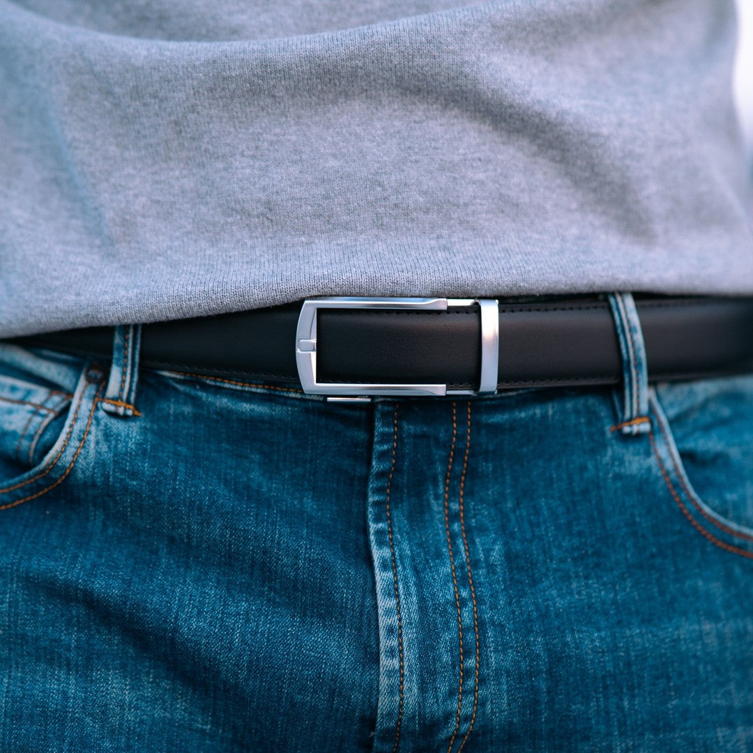 Ceinture Automatique Cuire de Veau Grainé